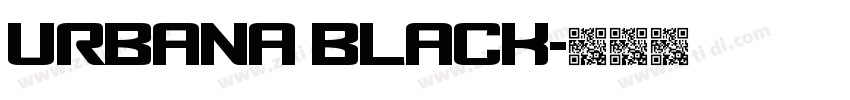 urbana black字体转换